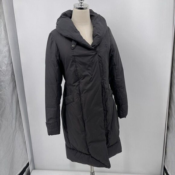 Ugg Australia womans puffer jacket small duck down black hoodie BoxL - Picture 2 of 11